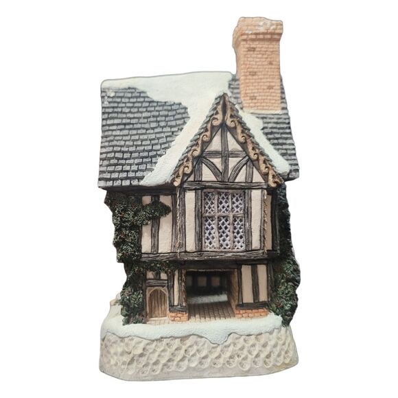 David Winter Cottages Scrooge's School John Hine Original Christmas Box Retro - Picture 6 of 7